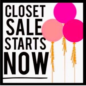 Closet closing soon - reasonable offers accepted